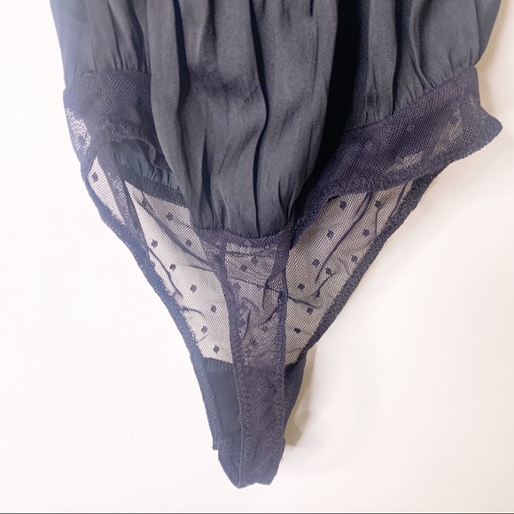 Free People Melrose Black Lace Backless Bodysuit - Picture 13 of 13